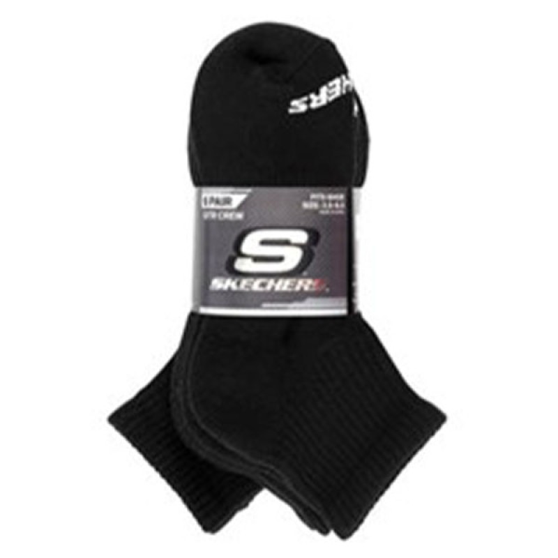 3PK UNISEX NON TERRY QTR CREW ·FLAT KNIT