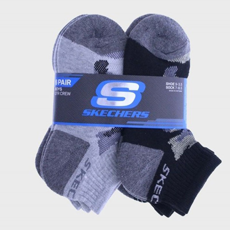 6PK BOYS 1/2 TERRY QTR CREW