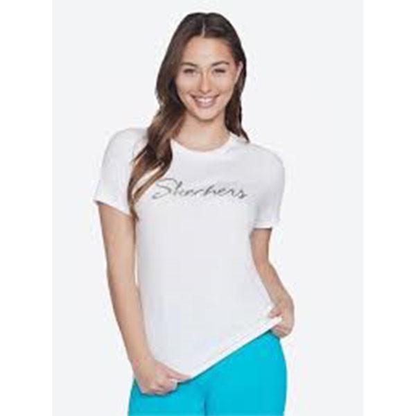SKECHERS METALLIC LOGO TEE