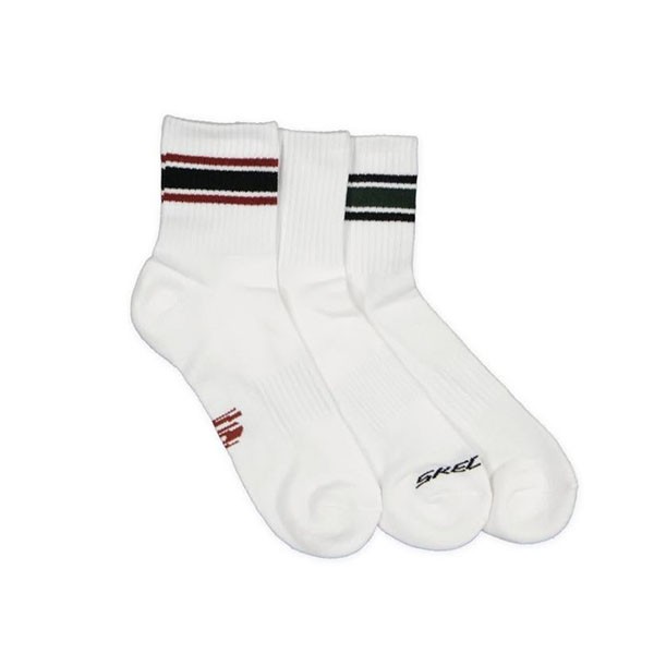 3PK MENS 1/2 TERRY HI QTR