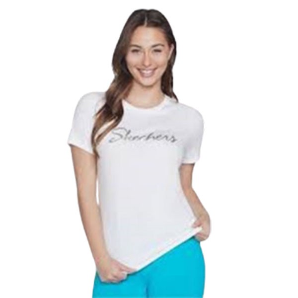 SKECHERS METALLIC LOGO TEE