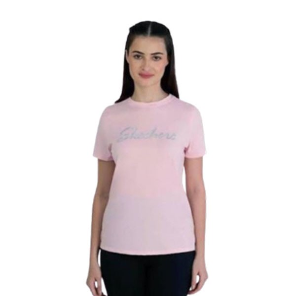SKECHERS METALLIC LOGO TEE