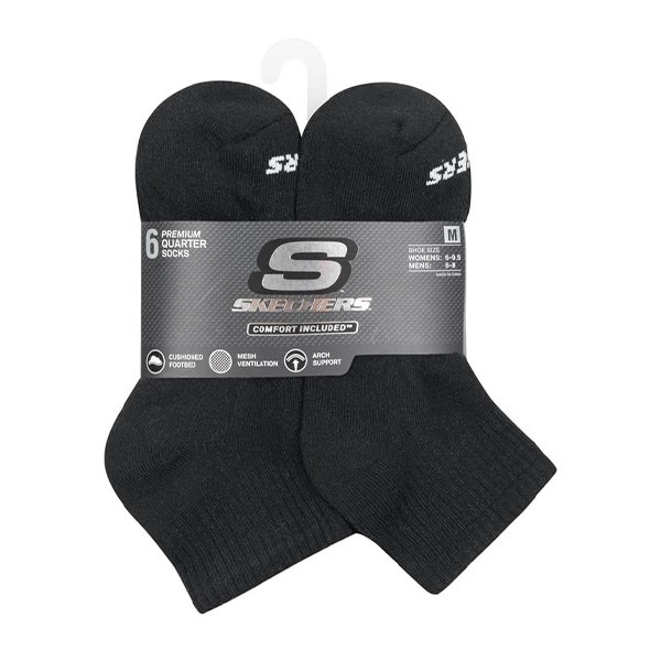 6PK UNISEX 1/2 TERRY QTR